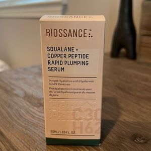 Brand New Biossance Squalane + Copper Peptide Rapid Plumping Serum